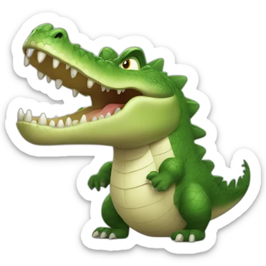 mighty powerful magic crocodile sticker