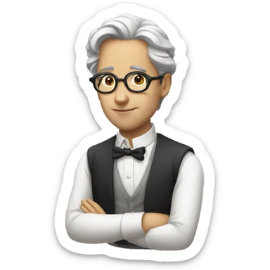 philosophy dark academia sticker