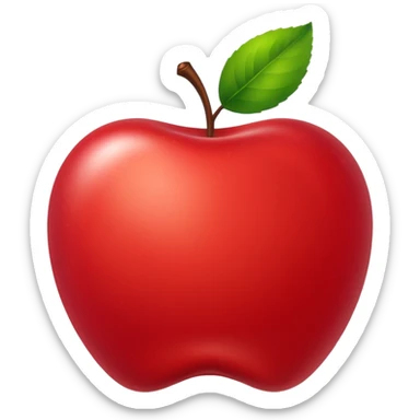red busch light apple sticker