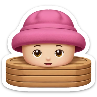Only Sauna-hat pink sticker