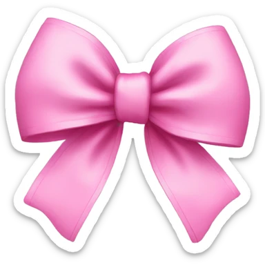 pink bow sticker
