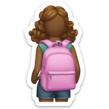 Girly backpack sticker