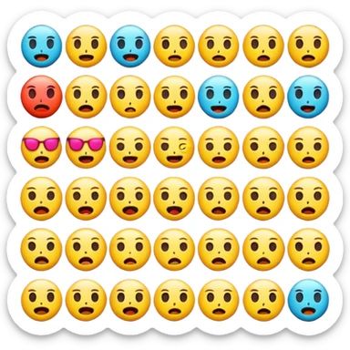 Freaky emojis  sticker