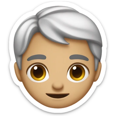 🤨 eyebrows with 😬mouth sticker