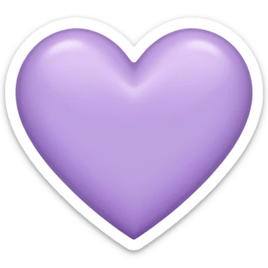 Now a pastel purple hear sticker