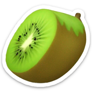 3D kiwi fruit  sticker