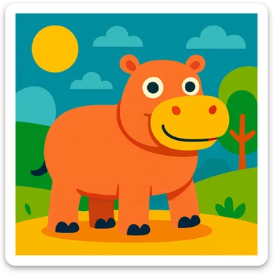 Hippotamus sticker