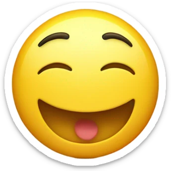 Thankful happy smiling emoji sticker