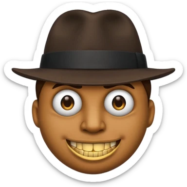 Gangster emoji sticker