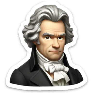 beethoven sticker