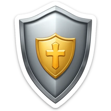Shield with Shield with flex icon sticker
