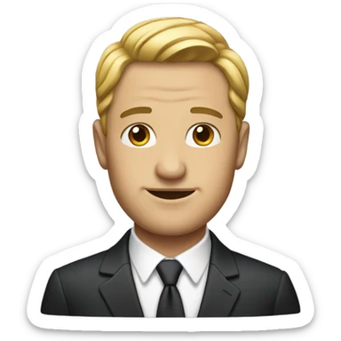 Rich husband wearing a suit sticker