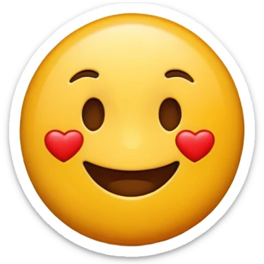 3D emoji symbolizing loyalty and frequent customer, food theme, friendly and modern, soft lighting, glossy, isolated, no background
 sticker