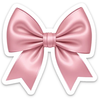 Light pink bow  sticker