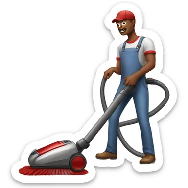 Vacuum cleaner red Henry  sticker
