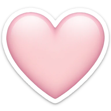 Light pink heart  sticker
