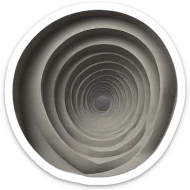 Pont-spiralé. De l’illusion vers le concret. Irisé. Décor naturel. sticker