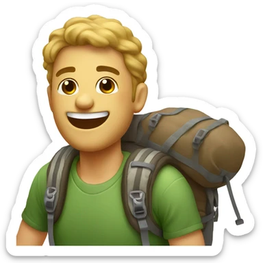 Happy Hiker sticker