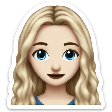 sabrina carpenter with blue eyes sticker