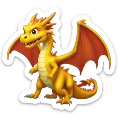Dragon électrique sticker