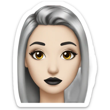 metalcore makeup sticker