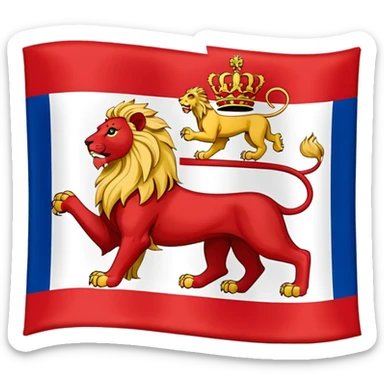 drapeau de la région de lyon sticker