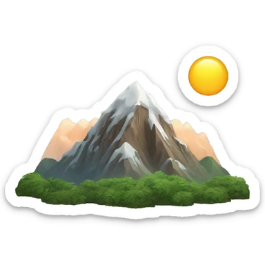mountain sticker