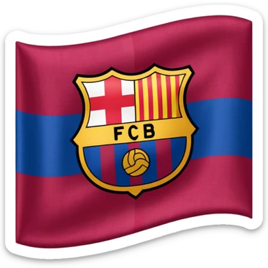 Create FC Barcelona flag emoji sticker
