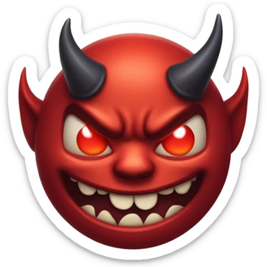 devil face sticker