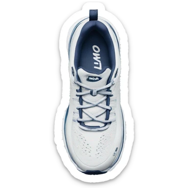 Hoka one one white sneakers  sticker