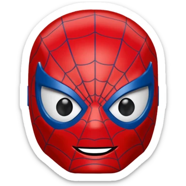 Spiderman Lego head sticker
