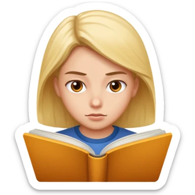 человек читает быстро sticker