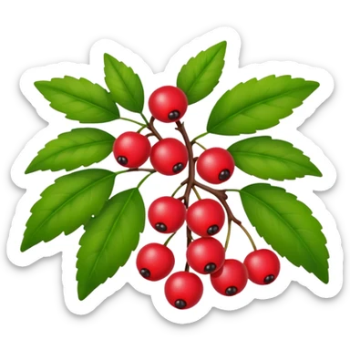 bush with a few berries sticker