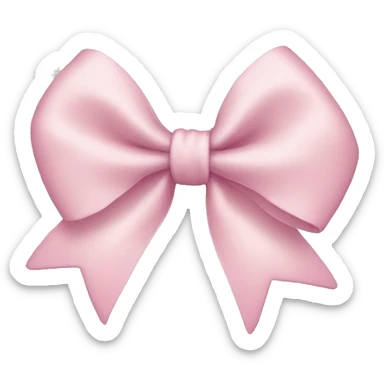Light pink bow sticker