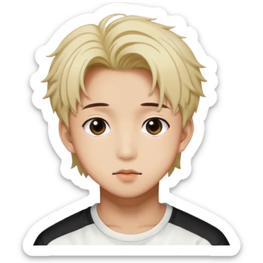 Bang Chan from K-pop group “Stray Kids sticker