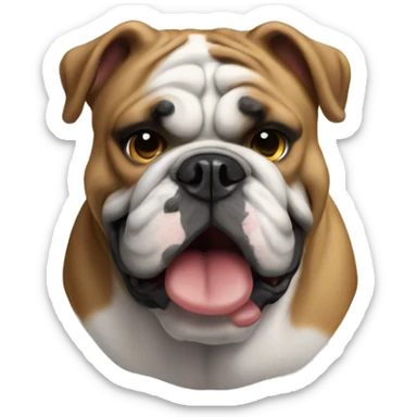 english bulldog no entry sticker