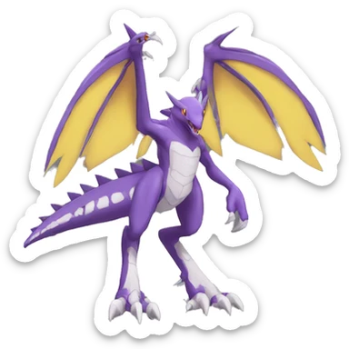  Cool Edgy Digimon-Fakemon-Raptor-Genesect-Dragon full body sticker