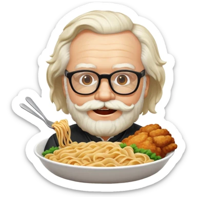 Marx ăn mì gà sticker