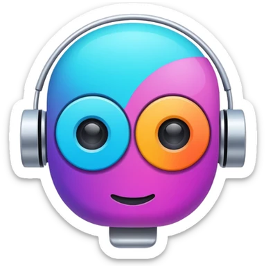 create an page icon and title icon for my chatbot must be unique and colorful sticker