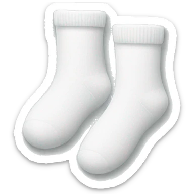 a pair of white socks sticker