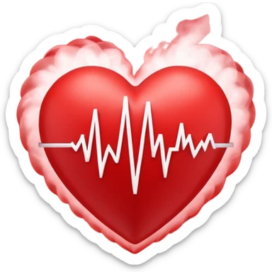 Animated 3D heart pulsing. Each beat makes the text "Marzieh, I love you" rise from the heart like smoke and fade out. Loop continuously. sticker