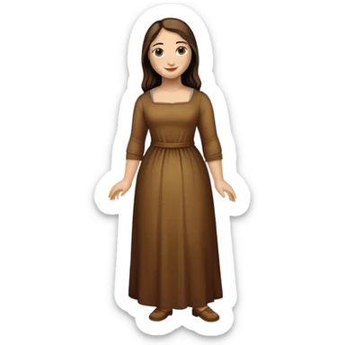 Full body Mona Lisa painting sticker