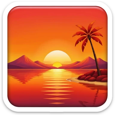 SUNSET sticker