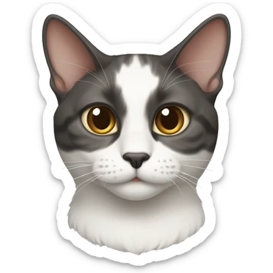 TurkishVan cat,half body sticker
