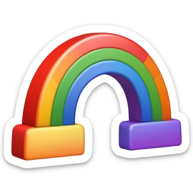 Sunset Rainbow sticker