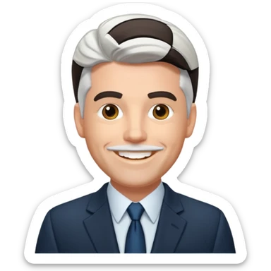 Michael McDonald with suit jacket sticker