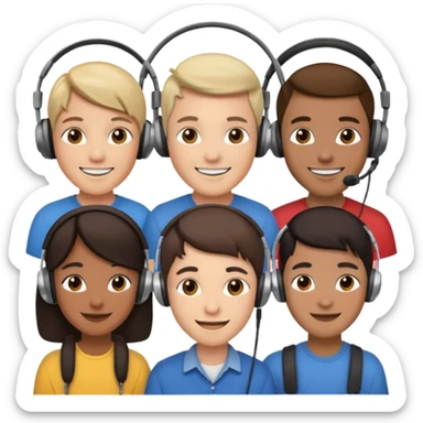 headphone wearers
 sticker