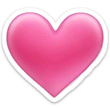 Heart pink sticker