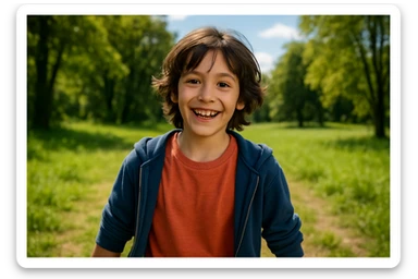 menga 10 11 yoshli bolani tasvirlab ber  sticker