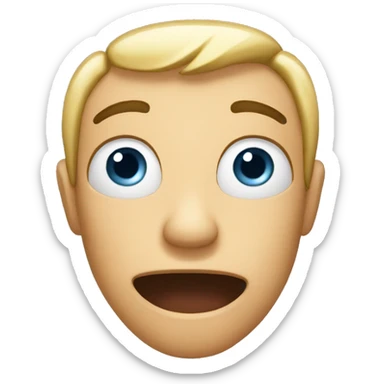 amazed, feeling astonished, hands on the cheeks sticker